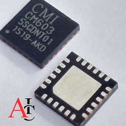 تراشه CM603 با بسته‌بندی QFN-24 یک آی‌سی تخصصی است که در کاربردهای متنوعی مورد استفاده قرار می‌گیرد.