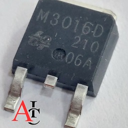 تراشه QM3016D یا M3016D در بسته‌بندی TO-252 یک ماسفت (MOSFET) نوع N-channel