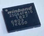 W25Q64FWIG: ظرفیت: 64 مگابیت (8 مگابایت) نوع حافظه: NOR Flash