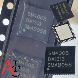 تراشه SM4005 در بسته‌بندی QFN-48 یک آی‌سی مبدل DC به DC است