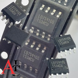 آی‌سی LD7591GS در پکیج SOP-8 یک PWM کنترلر سوئیچینگ با کارایی بالا برای منابع تغذیه AC-DC است