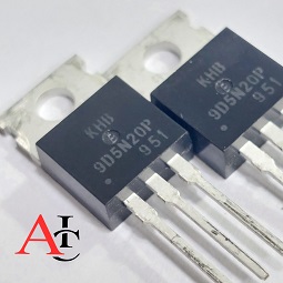 ترانزیستور 9D5N20P یک MOSFET کانال N با ولتاژ شکست 200 ولت و جریان درین 9.5 آمپر است