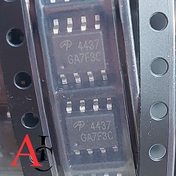 تراشه AO4437 یک ترانزیستور MOSFET کانال P با ولتاژ شکست ۱۲ ولت است