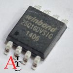 W25Q16DVS1G  نوع آی‌سی: حافظه فلش سریال NOR پلاگین SPI ظرفیت: 16 M‑bit (2 M‑byte)  بسته‌بندی: SOP‑8 (8 پایه، قاب 150 mil یا 208 mil)